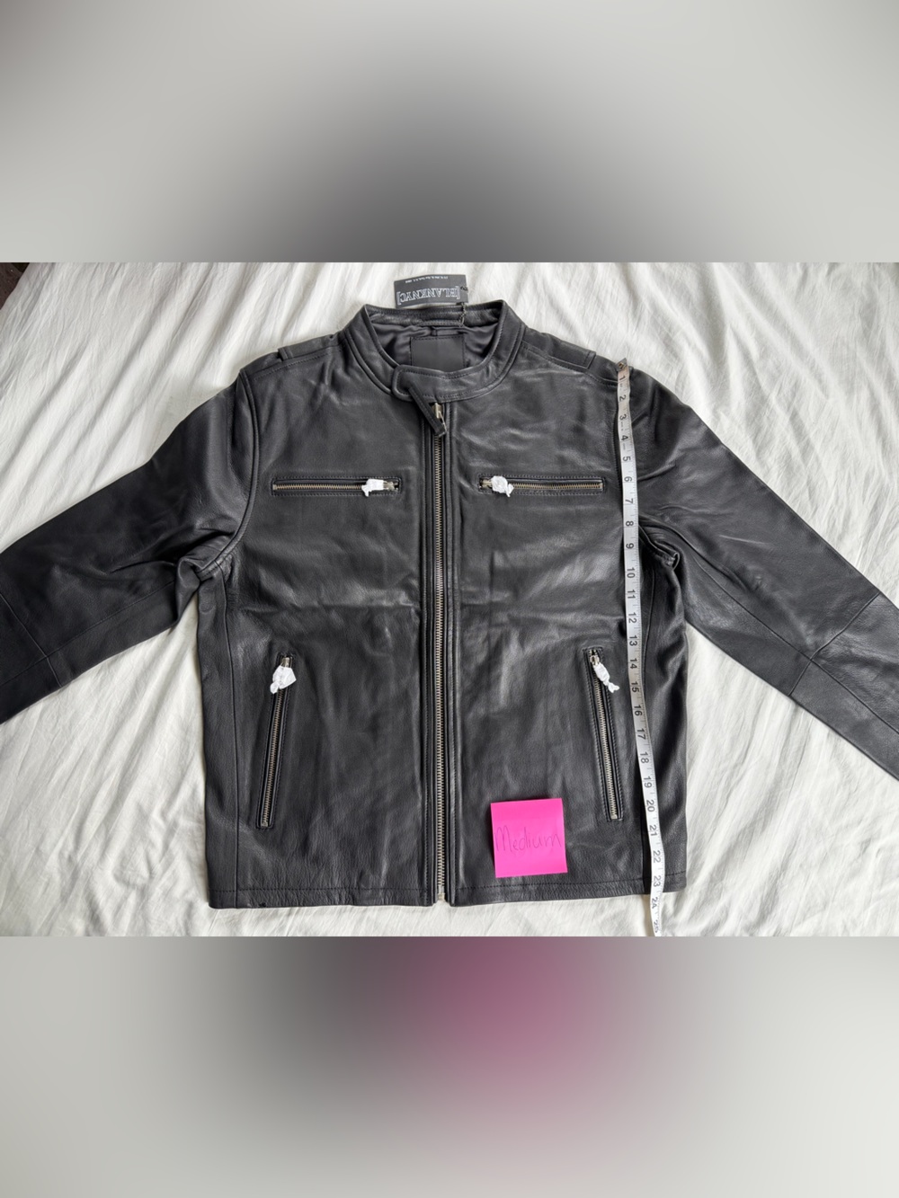 BlankNYC 100% Goatskin Leather Jacket - INTOXICATING JACKET in Black - Picture 15 of 16